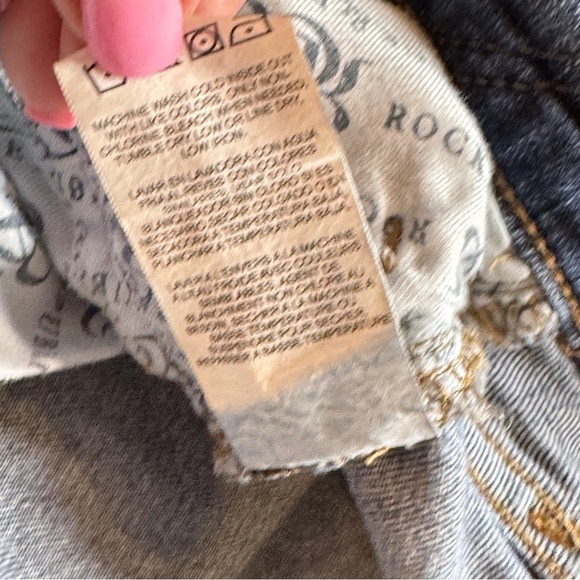 Rock & Republic sz 14 FIXX Women’s Blue Boot Cut Jeans Low Rise Denim - Picture 11 of 16